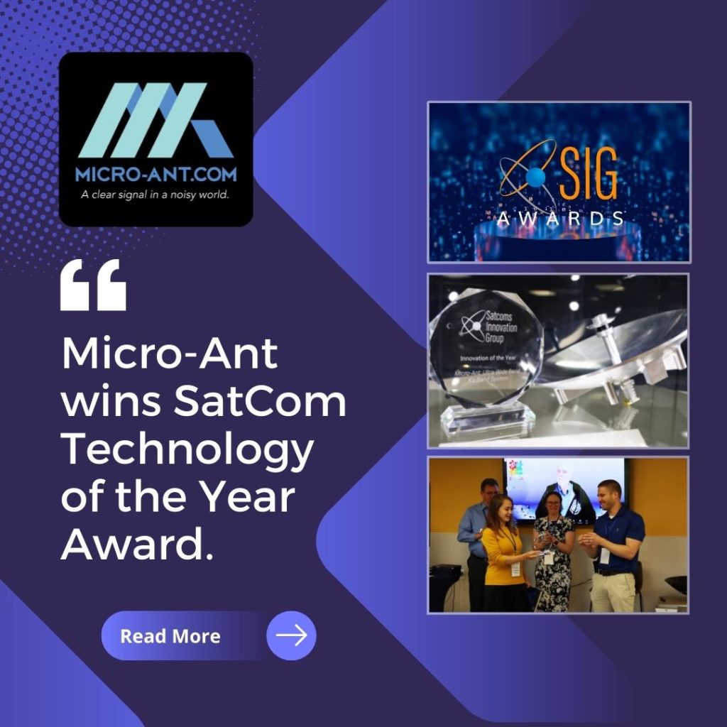 Micro-Ant Wins SatCom Tech of the Year Award